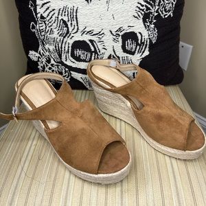 Open toe wedges